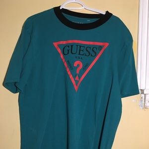 Guess triangle logo shirt